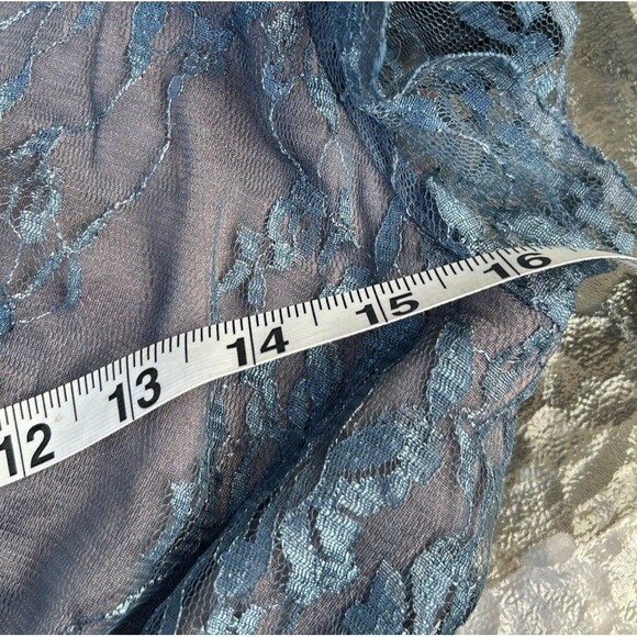 Tiffany Rose Eden Maternity Dress Caspian Blue 0-US 2/4 Baby Doll Lace Romantic - Picture 6 of 10